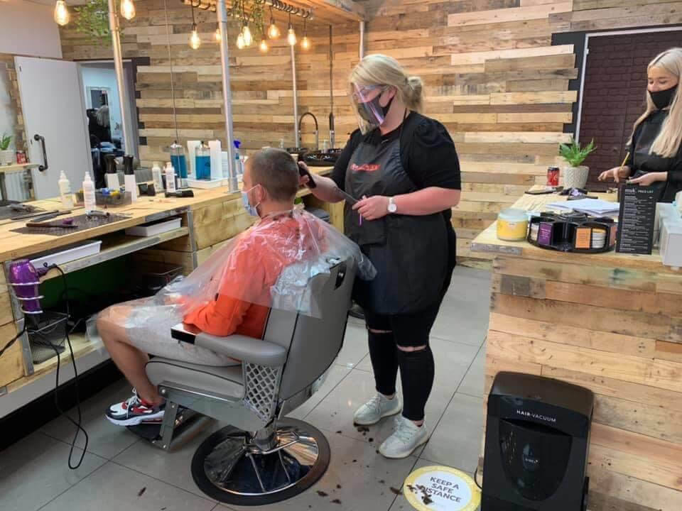 Client receiving clipper cut